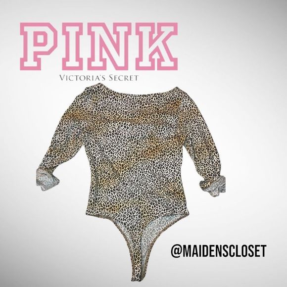 Victoria Secret PINK Leopard Print Bodysuit - Picture 14 of 14